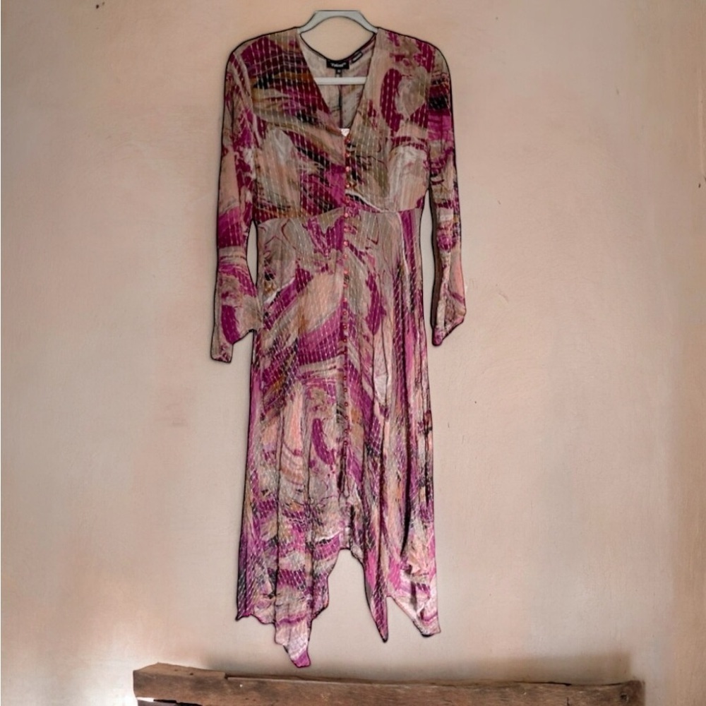 Tolani Clara Berry Bohemian Maxi | Long Sleeve Fall Festival Dress | XS NWT